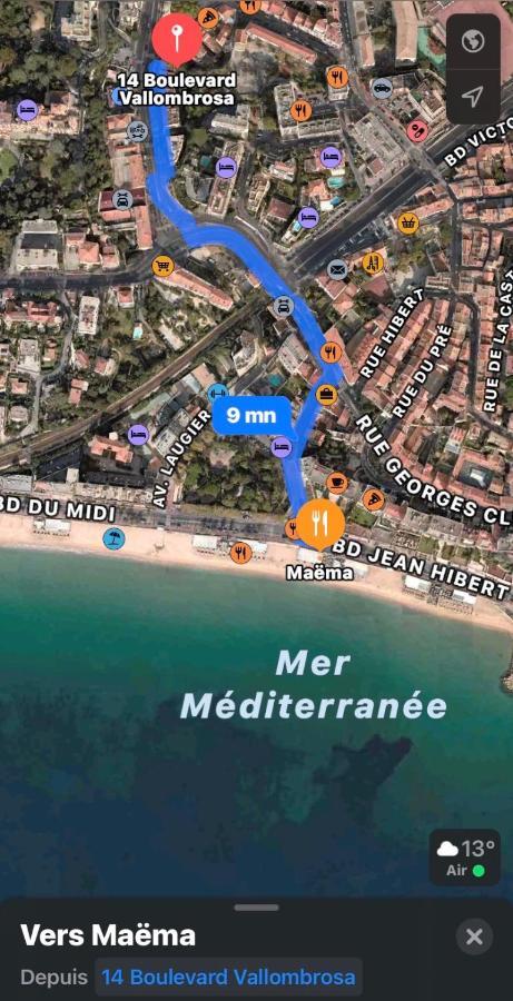 Appartement Luxurious In 450m From Sea With Terrace And Air Conditioning And Private Parking *
